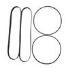 Rubber Belt Set Specifically For CT W606 Tape Recorder Mechanism Restoration Motor Drive Belts Replacement