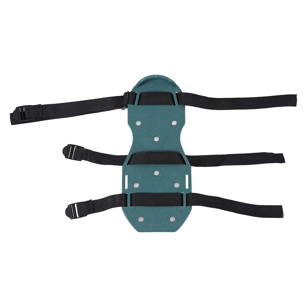 1 Pair of Lawn Aerator Sandals Heavy Duty Grass Spiked Shoes with Buckle Garden Tool (3 Straps)