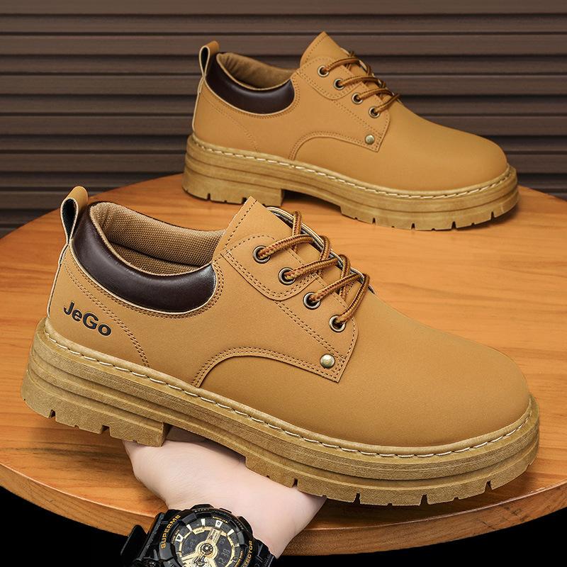 Martin Boots Men's Summer New Men's Shoes Waterproof, Non-slip and Wear-resistant Tooling Shoes Men's Casual Work Shoes Men's Trendy Shoes