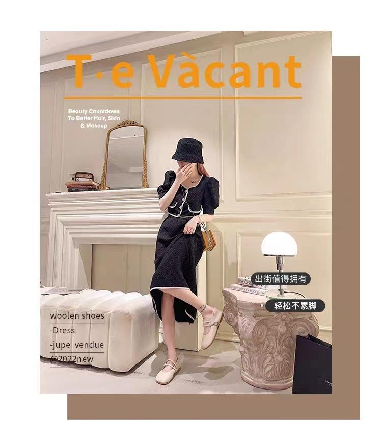 Japanese French flat-soled single shoes women's 2025 new round head Mary Jane shoes, shallow mouth soft sole with large size women's shoes