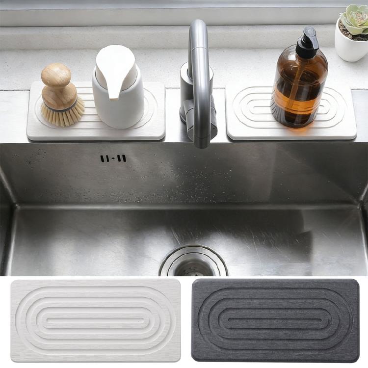 2Pcs Natural Water Absorbent Stone Trays Bathroom Soap Dishes With Secure Design For Shower Sink And Counter Use