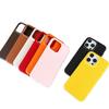 Solid Color Leather Texture Phone Case for iPhone 14/15/16 Pro Max