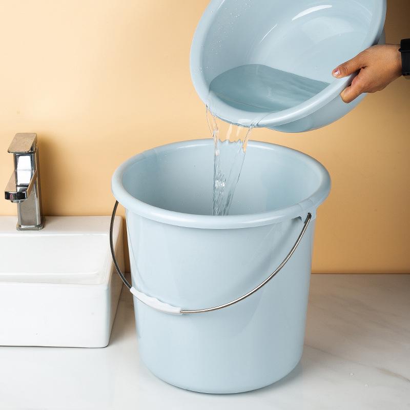 Back-to-School Essentials: Two-Piece Multi-Functional Thickened Washbasin and Handheld Plastic Water Bucket