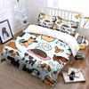 Cartoon Dogs Bedding Set Bedding Duvet Cover Set Duvet Cover Pillowcases  (1 * Duvet Cover 2 * Pillowcases, without duvet insert)