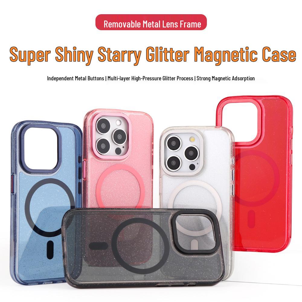 Glitter Drop-proof Case for Apple 15 Pro Max/Plus & 14 Pro
