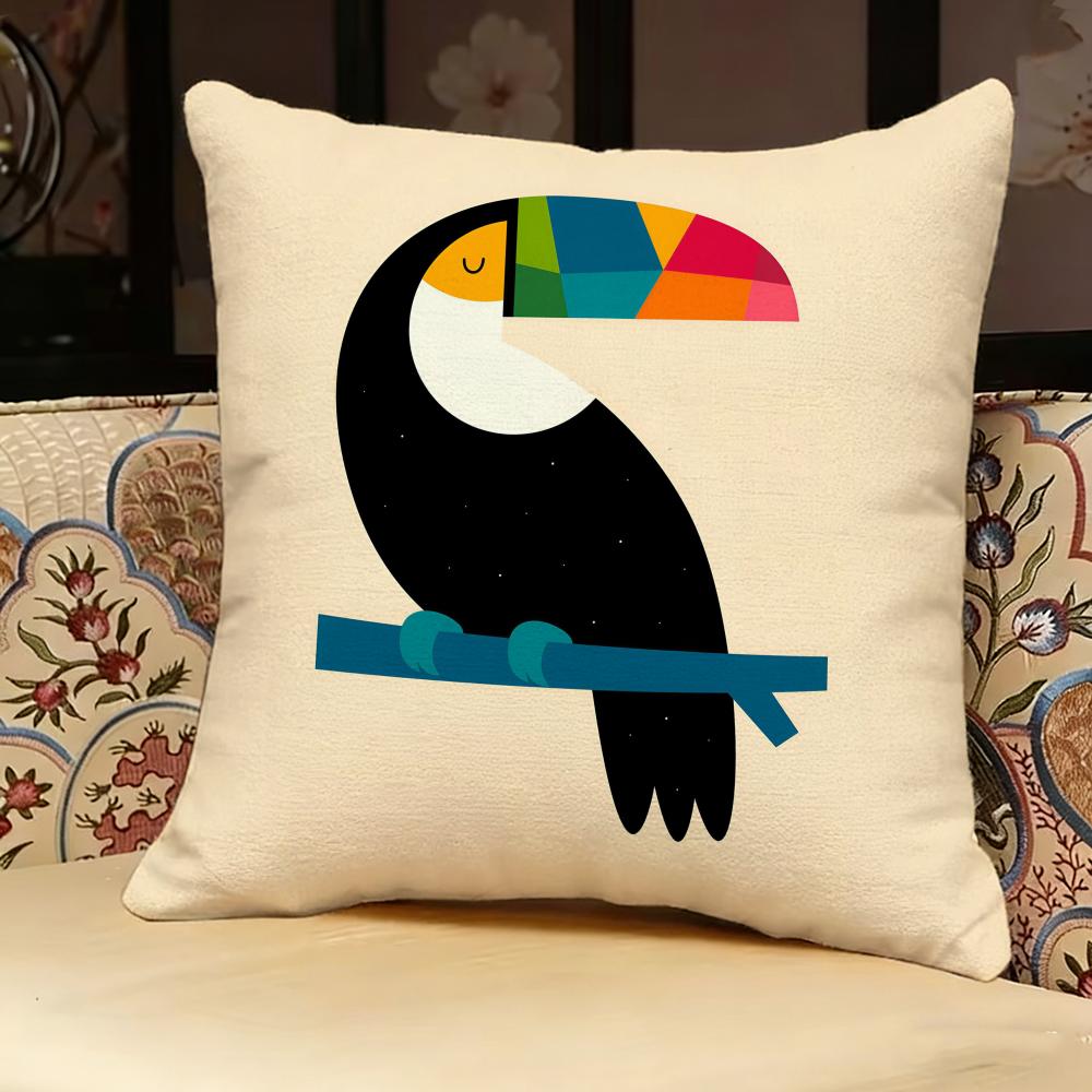 Simple Nordic Modern Anime Pillow Case Pillowcase, Double-Sided Printed, Sofa Cushion, Bedroom Headboard Pillow
