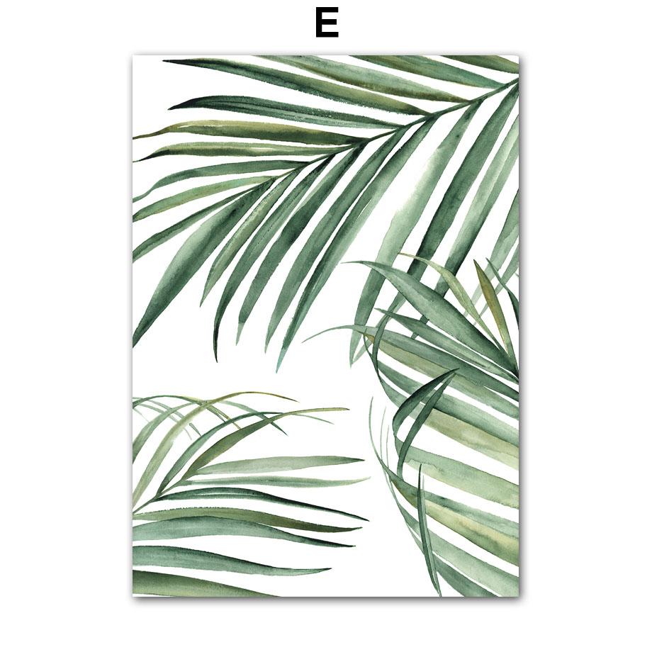 Bohemia Sea Car Vase Leaves Plants Abstract Landscape Poster And Prints Wall Art Canvas Painting Pictures For Living Room Decor