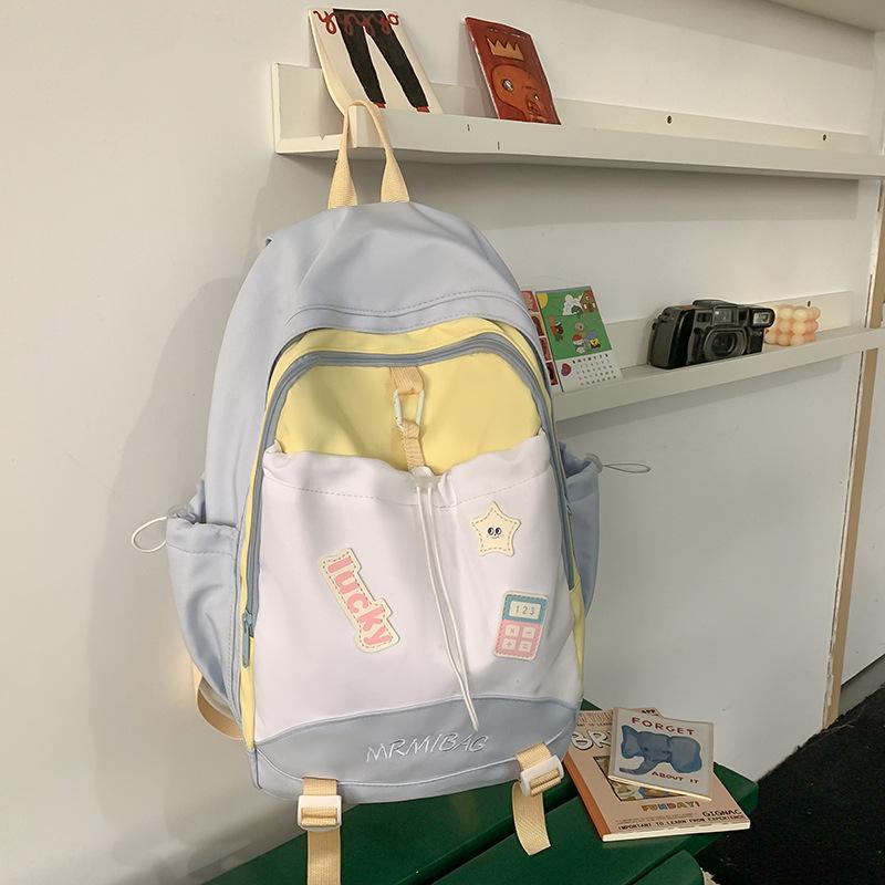 Casual backpack cute new female niche design ins style campus small fresh backpack large capacity schoolbag