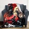 Anime DEATH NOTE Print Flannel Blanket High Quality Warm Comfortable Cover for All Seasons Perfect for Gifts Home Decor