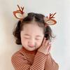 Christmas Antler Hair Clips Pendants Xmas Ornaments 2025 Merry Christmas Decor Gift For Girl Elk Hair AccessoriesHappy New Year
