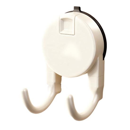Heavy Duty Suction Cup Hook with Push-to-Lock Vacuum Seal for Bathroom Kitchen Balcony No Drill No Nails Removable Wall Hanger Strong Load 10-15 Lbs