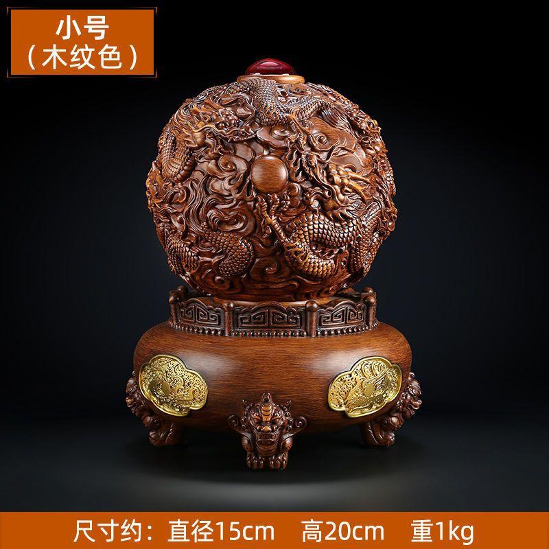 Attract Wealth Dragon Nine Turns Qiankun Tripod Ornaments Home Living Room Store Opening Decoration Crafts