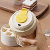 Pressemitteilung Eiswürfelform Kaffeetasse Set Tragbarer 2-in-1 Eiswürfelbereiter und 400ml Trinkbecher BPA-frei Tragbarer Eiswürfelbehälter für Eiskaffee
