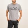 Emporio Armani EA7 Letter Print Crew Neck Short Sleeve T-Shirt Men Tops Gray 3HPT62-PJ03Z-3905