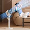 Pedestal Fan Powerful Air Circulator Quiet USB Standing Fan 38-82cm Adjustable Floor Fan with Remote Control Vertical Horizontal Oscillation 5 Speeds