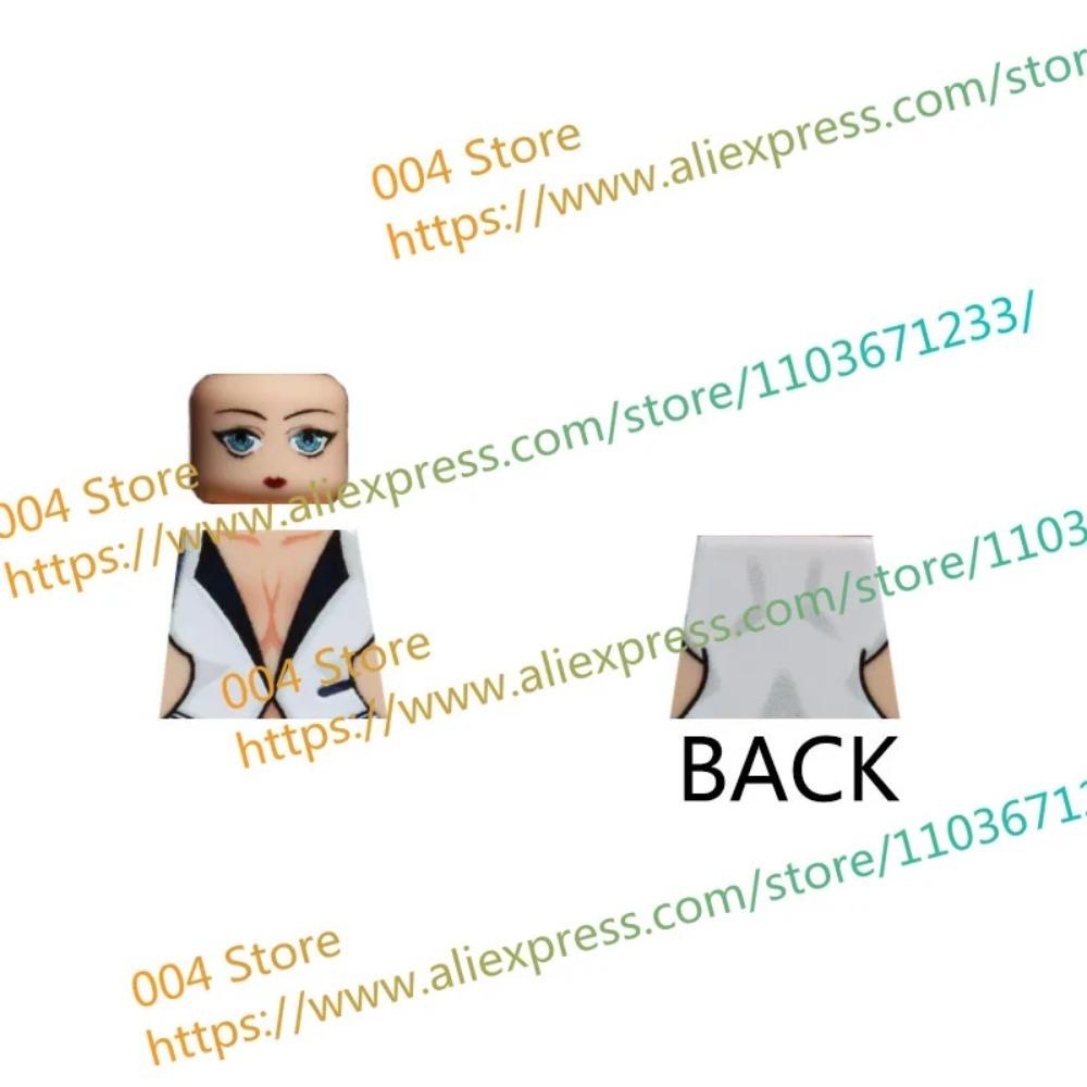 18+ Adult Building Block MOC Anime Action Figure Sexy Model Date Cartoon Swimwear Girl Hair Kit Ornament Toy Gift Collection F31