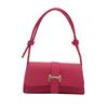 Chic Black White Orange Green Brown And Rose Pink Pu Shoulder Bag Stylish Fashionable Handbag