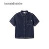Boy's Denim Short-Sleeve Casual Shirt