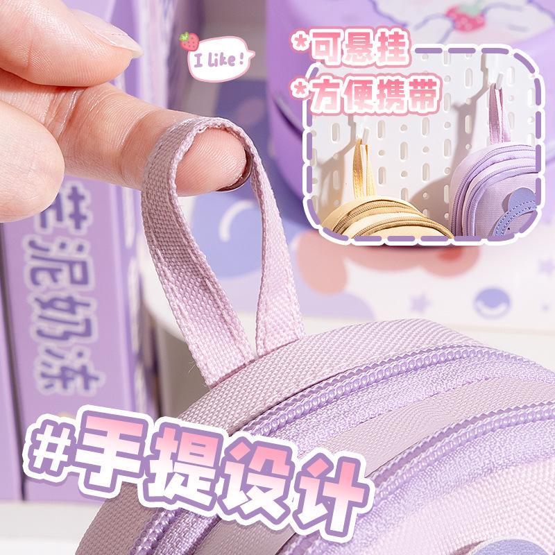 Handheld book bag Pencil bag Large capacity storage Stationery bag Multi-functional high value pencil bag for primary school students