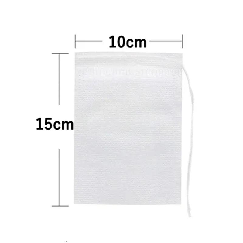 100/50PCS Tea Bags Disposable Non-woven Fabric Tea Filter Bag Spice Coffee Tea Infuser with String Heal Seal Teabag Empty Pouch