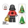 3 Christmas Series Holiday Elf Santa Claus Assembled Building Block Figure Bag