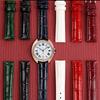 women's Bright smooth cowhide watch strap 14mm 15mm 16mm 17mm 18mm For Cartier Solo Key TANK London crocodile leather watchband