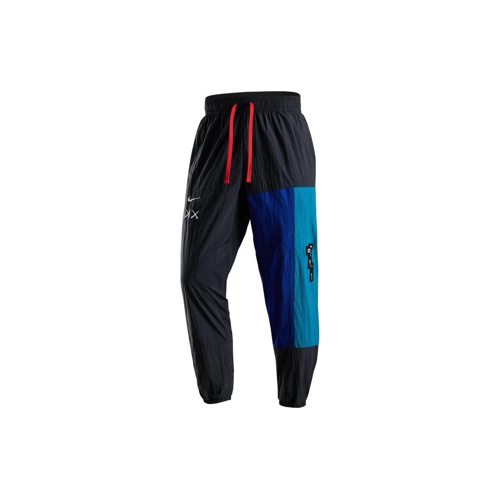 Nike X NBA Brooklyn Nets Color Block Kalhoty Jogger s Stahovací Šňůrkou Pánské spodky Tmavě Kouřově Šedá FB4424-018