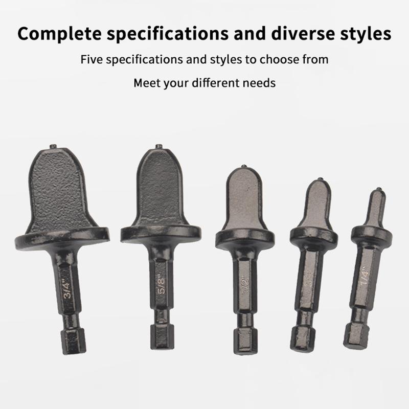 1/5Pcs Tube Pipe Expander Hexagonal Handle Metal Copper Pipe Takeover Tool Air Conditioner Repair Electric Drill Bit Flaring Too