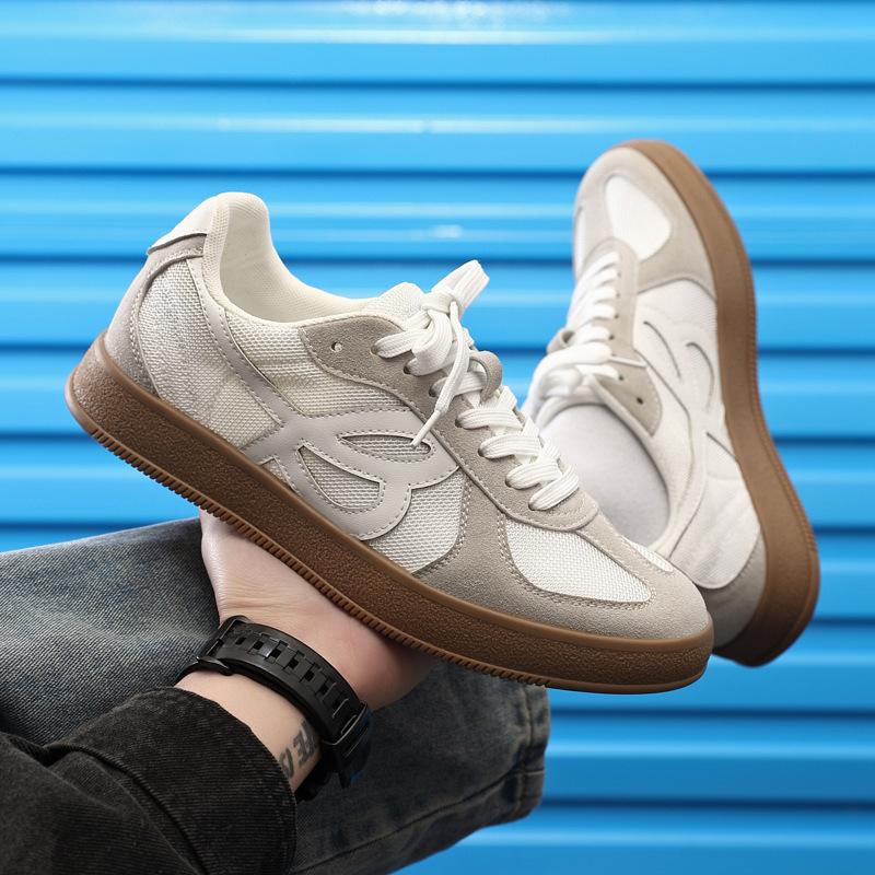 

Мужская обувь лето дышащая новая маленькая белая обувь мужская трендовая универсальная сетчатая спортивная и повседневная обувь для скейтборда 44