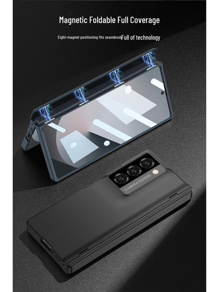 Husă pentru telefon Samsung Z Fold6: Protector de ecran pliabil cu închidere magnetică integrată și acoperire completă a camerei într-un stil minimalist