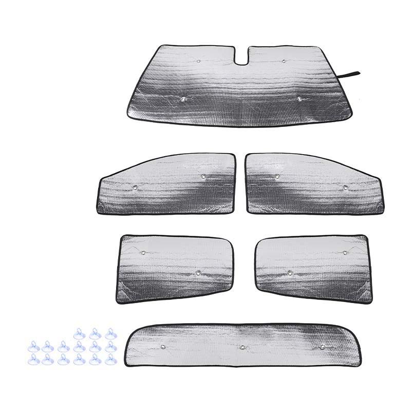 Car Windshield Sunshade Window Shade Foldable Sun Visor Cover Fit For Chevrolet Colorado /GMC-CANYON 2014-2022 Car Interior Accessories, 6 Pcs