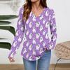 Women Long Sleeve Tops Dressy Casual V Neck Tshirts Basics Tee Vacation Fall Fashion Clothes
