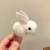 3D Plush Rabbit Hair Clip for Girls - Cute Hair Accessory