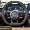 Car Steering Wheel Cover Wrap for LYNK&CO 01 02 03 Hatchback 05 EMP 06 09 PHEV D Type Steering-Wheel
