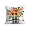 Autumn Pumpkin Decor Cushion Pillowcase Printed Polyester 45X45Cm Throw Pillowcover Decorative Sofa Cushion Pillowslip Decor