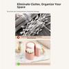 2in1 Cotton Swab Storage Box Dustproof Cosmetic Pad Storage Box  Bathroom Use