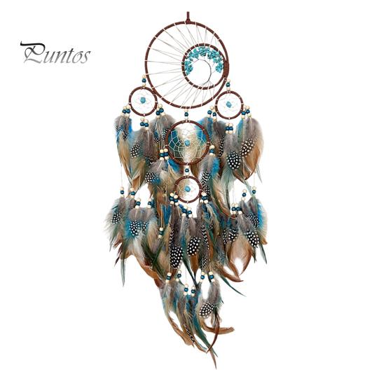 

Ловец снов подвеска искусственная бирюза ручной работы ловец снов настенное украшение богемный пернатый ловец снов для домашнего декора синий