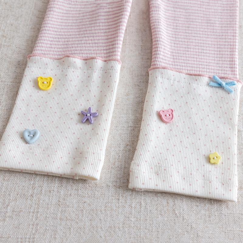Girls Leggings Spring Autumn Princess Striped Splicing Pants for Kids Children Breathable Trousers Baby Bottom Pants Clothing