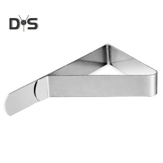 6/12/24 Stück Edelstahl-Tischdeckenklammern, rutschfest, strapazierfähig, für drinnen und draußen, Hochzeit, Party, Picknick, Camping, Tischdeckenhalter, dreieckige Befestigungsklammer