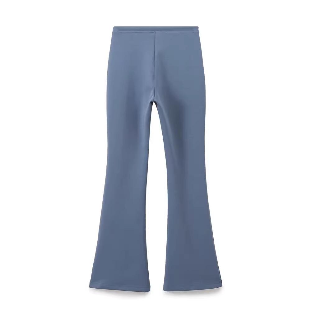 2024 Autumn Women's European & American Style Double-Sided Fabric Sweatshirt & Long Pants Set