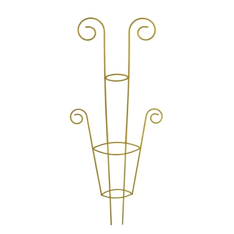 Heavy Duty Metal Flower Trellis 76cm Tall Plant Support Frame Stand For Potted Plant Hanging Baskets Garden Decoration