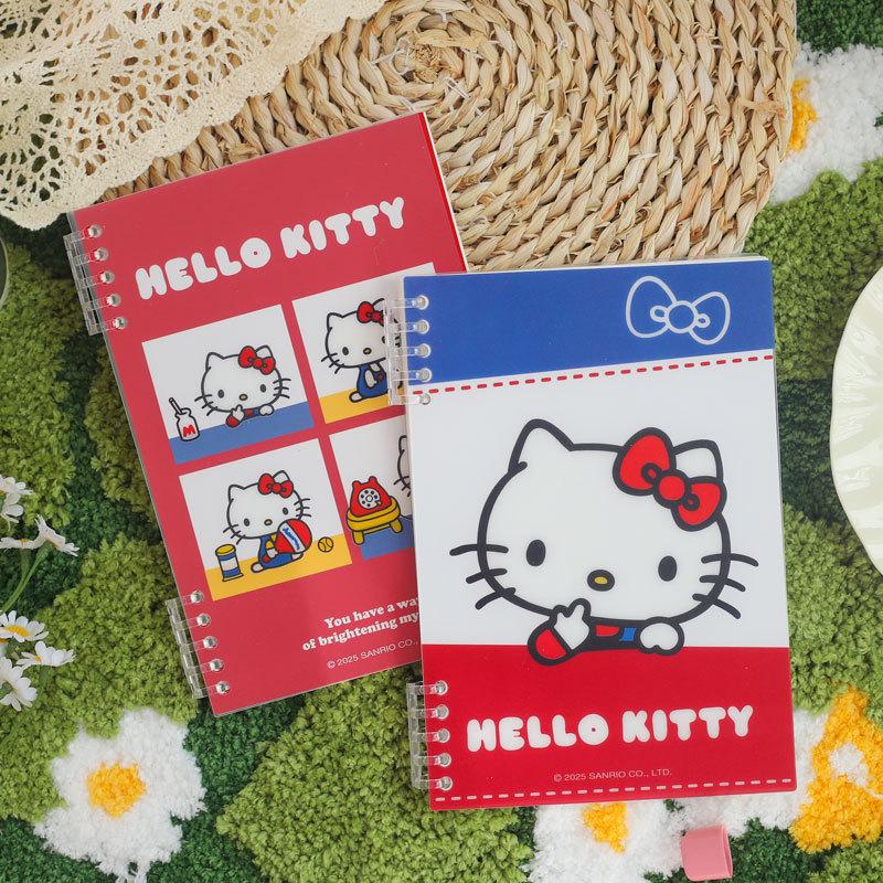 Hello Kitty Red & Blue Hardcover Ring Binder Notebook