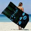 Glowing Mushroom Forest Beach Towel Patterned Sunscreen And Windproof Suitable For Swimming Pool Camping Travel