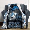 Name Custom Detroit Lions Print Flannel Blanket High Quality Warm Comfortable Cover for All Seasons Perfect for Gifts Home Decor