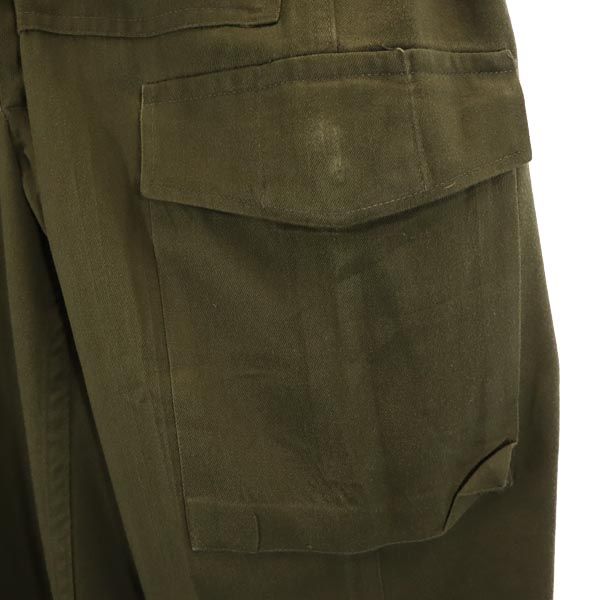 Austrian Army 90s Military Cargo Pants Khaki Button Fly Big Size Men's Used