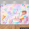 2D Plane, 1 Party Banner Background. Sweet Birthday Theme, Suitable for Family Gatherings.