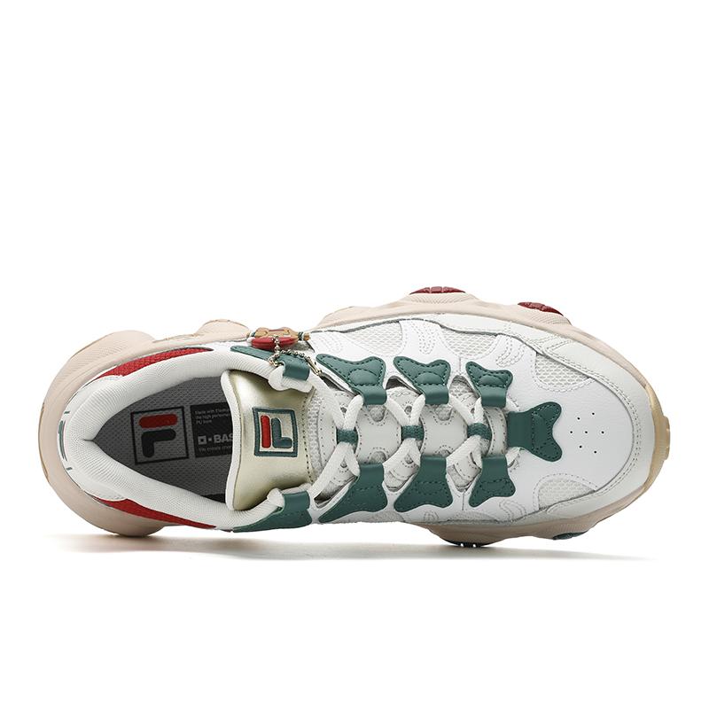 FILA Jagger XMAS Retro Series Fashion Trend Low-Top Lifestyle Sneakers Men sneakers White F12M442135FWL