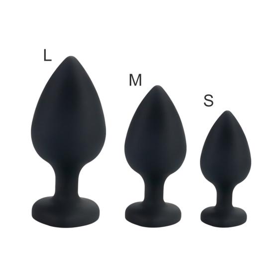 Anal Plug Smooth Full Stimulation Silicone Butt Beads Sex Toy for Bedroom