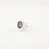 Gemma Ametista Argento Sterling 925 Gioiello Fatto a Mano Pietra Portafortuna di Febbraio Anello RR-48-7