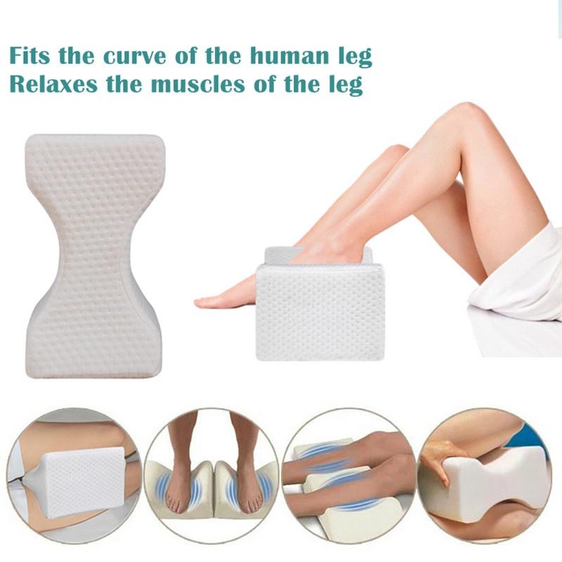 Memory Foam Knee Pillow For Side Sleepers With Ergonomic Design And Breathable Cover
